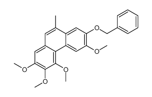 2,3,4,6-tetramethoxy-9-methyl-7-phenylmethoxyphenanthrene Structure