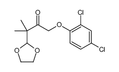 1-(2,4-dichlorophenoxy)-3-(1,3-dioxolan-2-yl)-3-methylbutan-2-one结构式