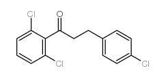 3-(4-CHLOROPHENYL)-2',6'-DICHLOROPROPIOPHENONE结构式
