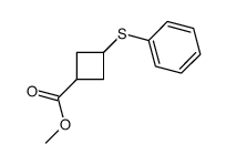 methyl 3-phenylsulfanylcyclobutane-1-carboxylate结构式