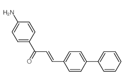 (2E)-1-(4-aminophenyl)-3-biphenyl-4-ylprop-2-en-1-one结构式