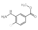 methyl 4-chloro-3-hydrazinyl-benzoate Structure