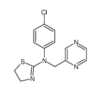 N-(4-chlorophenyl)-N-(pyrazin-2-ylmethyl)-4,5-dihydro-1,3-thiazol-2-amine Structure