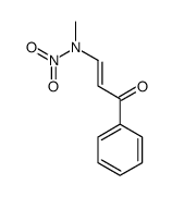 N-methyl-N-(3-oxo-3-phenylprop-1-enyl)nitramide结构式