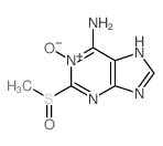 2-methylsulfinyl-1-oxo-purin-6-amine Structure