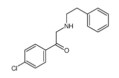 1-(4-chlorophenyl)-2-(2-phenylethylamino)ethanone结构式