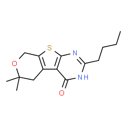 2-Butyl-6,6-dimethyl-3,5,6,8-tetrahydro-4H-pyrano[4',3':4,5]thieno[2,3-d]pyrimidin-4-one picture