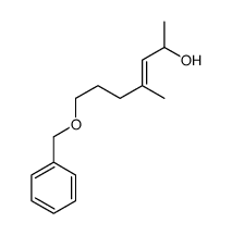 4-methyl-7-phenylmethoxyhept-3-en-2-ol Structure