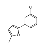 2-(3-chlorophenyl)-5-methylfuran结构式
