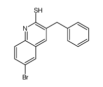 3-benzyl-6-bromo-1H-quinoline-2-thione结构式