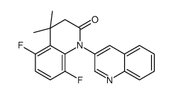 5,8-difluoro-4,4-dimethyl-1-quinolin-3-yl-3H-quinolin-2-one Structure