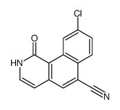 9-chloro-1-oxo-2H-benzo[h]isoquinoline-6-carbonitrile结构式