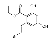 ethyl 2-(2-bromoethenyl)-4,6-dihydroxybenzoate Structure