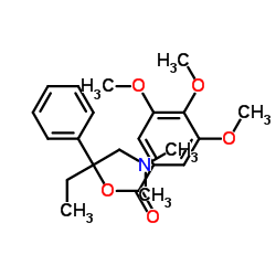 1-(Dimethylamino)-2-phenyl-2-butanyl 3,4,5-trimethoxybenzoate Structure