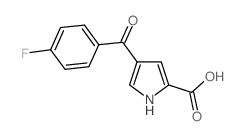 4-(4-Fluorobenzoyl)-1H-pyrrole-2-carboxylic acid结构式