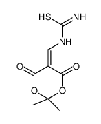 (2,2-dimethyl-4,6-dioxo-1,3-dioxan-5-ylidene)methylthiourea Structure