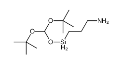 3-[bis[(2-methylpropan-2-yl)oxy]methoxysilyl]propan-1-amine结构式