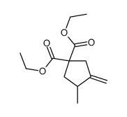 diethyl 3-methyl-4-methylidenecyclopentane-1,1-dicarboxylate Structure