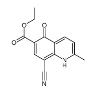 ethyl 8-cyano-2-methyl-5-oxo-1H-quinoline-6-carboxylate结构式