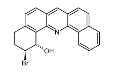 (1S,2S)-2-bromo-1-hydroxy-1,2,3,4-tetrahydrodibenz(c,h)acridine Structure