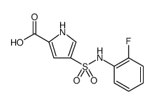 1H-Pyrrole-2-carboxylic acid, 4-[[(2-fluorophenyl)amino]sulfonyl] Structure