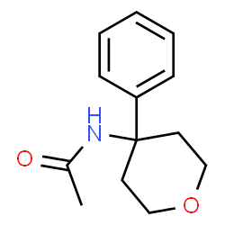 n-(tetrahydro-4-phenyl-2h-pyran-4-yl)acetamide Structure