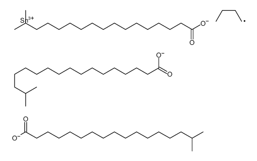 butyltris[(1-oxoisooctadecyl)oxy]stannane Structure