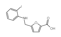 5-[(2-iodoanilino)methyl]furan-2-carboxylic acid Structure