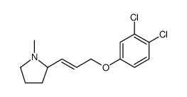 Pyrrolidine, 2-[(1E)-3-(3,4-dichlorophenoxy)-1-propen-1-yl]-1-methyl结构式