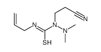 1-(2-cyanoethyl)-1-(dimethylamino)-3-prop-2-enylthiourea结构式