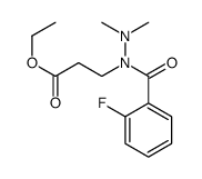 ethyl 3-[dimethylamino-(2-fluorobenzoyl)amino]propanoate结构式