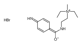 2-[(4-aminobenzoyl)amino]ethyl-diethyl-methylazanium,bromide Structure