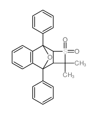 2,2-dimethyl-3,8-diphenyl-2a,3,8,8a-tetrahydro-2H-3,8-epoxynaphtho[2,3-b]thiete 1,1-dioxide结构式