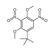 1-tert-butyl-2,4-dimethoxy-3,5-dinitrobenzene结构式