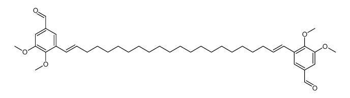 3,3'-(1,21-Docosadien-1,22-diyl)bis(4,5-dimethoxybenzaldehyd)结构式