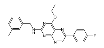 [4-ethoxy-6-(4-fluorophenyl)-pteridin-2-yl]-(3-methylbenzyl)-amine Structure