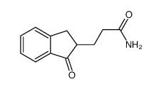 3-(1-oxo-indan-2-yl)-propionic acid amide Structure