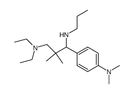 (+-)-1-Diaethylamino-2,2-dimethyl-3-<4-dimethylamino-phenyl>-3-propylamino-propan Structure
