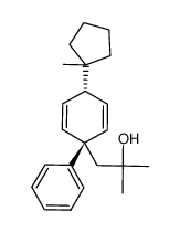 trans-2-methyl-1-[4-(1-methylcyclopentyl)-1-phenylcyclohexa-2,5-dienyl]propan-2-ol Structure