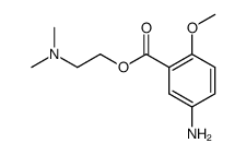 5-amino-2-methoxy-benzoic acid-(2-dimethylamino-ethyl ester)结构式