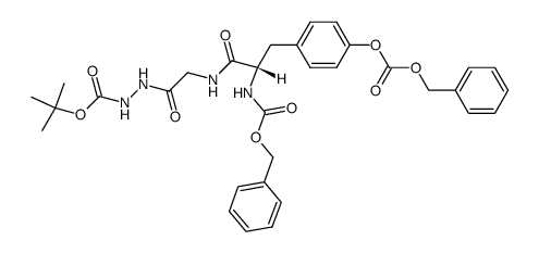 Z-Tyr(Z)-Gly-N2H2Boc Structure