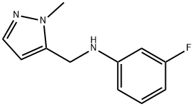 1H-Pyrazole-5-methanamine, N-(3-fluorophenyl)-1-methyl- Structure