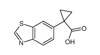 1-(1,3-benzothiazol-6-yl)cyclopropanecarboxylic acid Structure