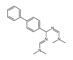 N'-[[(E)-dimethylaminomethylideneamino]-(4-phenylphenyl)methyl]-N,N-dimethylmethanimidamide结构式