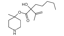 1-Methyl-4-piperidyl-n-amyl-(isopropenyl)glycolate Structure