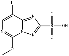 [1,2,4]Triazolo[1,5-c]pyrimidine-2-sulfonic acid, 8-fluoro-5-methoxy- Structure