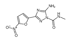5-amino-N-methyl-3-(5-nitrofuran-2-yl)-1,2,4-triazole-1-carboxamide Structure