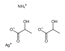 azanium,silver,2-hydroxypropanoate Structure