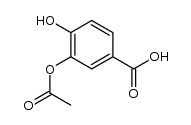 3-acetoxy-4-hydroxy-benzoic acid Structure