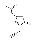 [(1R)-4-oxo-3-prop-2-ynylcyclopent-2-en-1-yl] acetate Structure